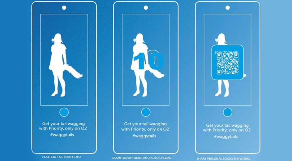 O2 get tails wagging with their interactive #Waggytails campaign