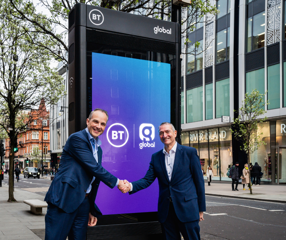 BT and Global announce 10-year digital partnership to upgrade UK’s street furniture