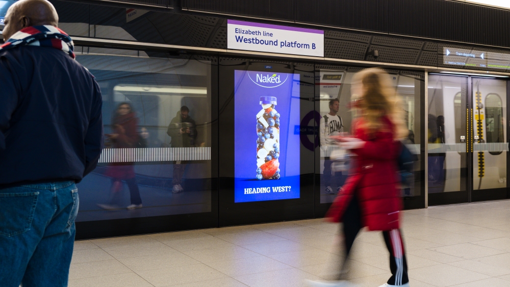 First ever train-triggered ad campaign on the Elizabeth line