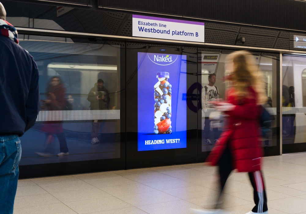 First ever train-triggered ad campaign on the Elizabeth line