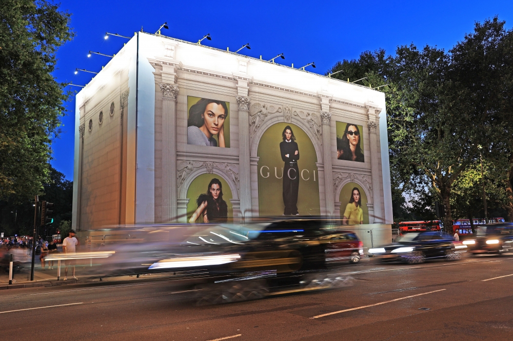 Marble Arch restoration almost complete as advertising shroud is removed