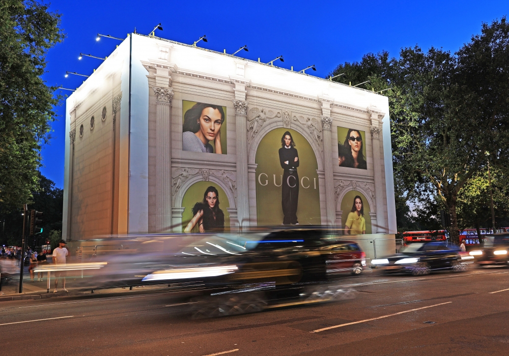 Marble Arch restoration almost complete as advertising shroud is removed