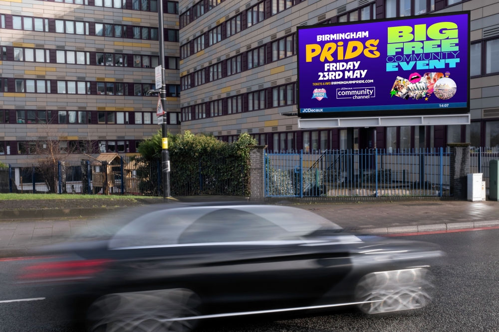 JCDecaux Community Channel supports Birmingham Pride’s drive for inclusion