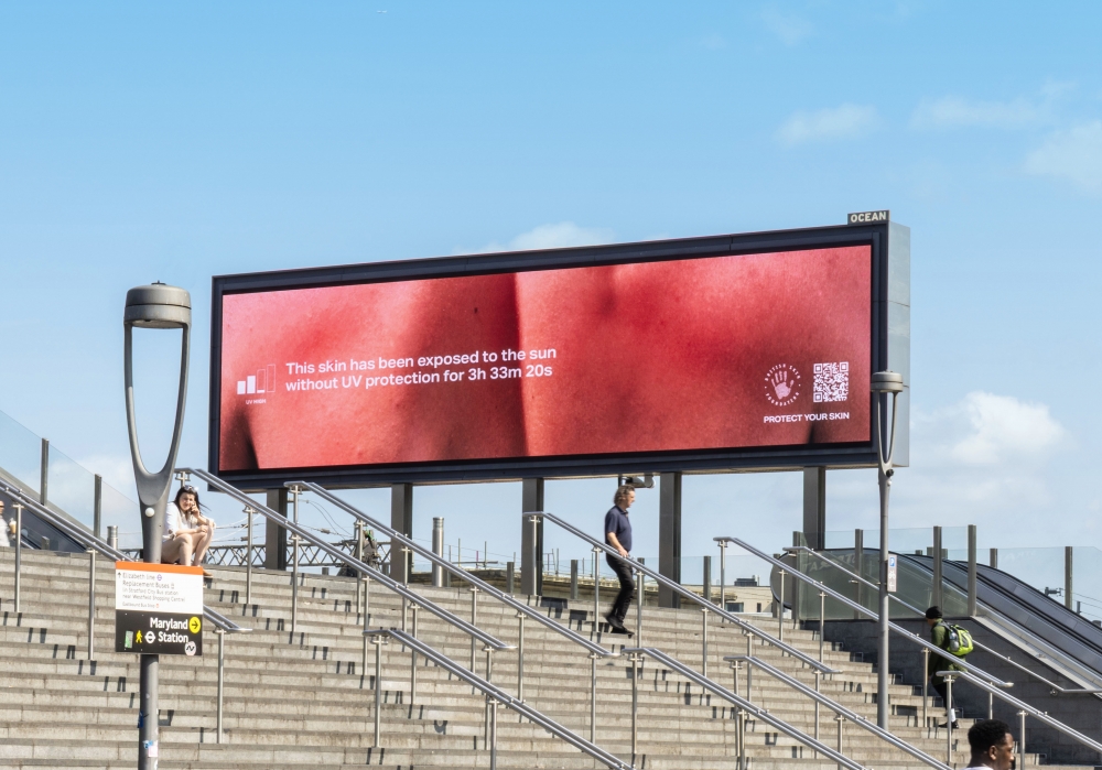 Wonderhood Studios and The British Skin Foundation release striking real-time DOOH installations