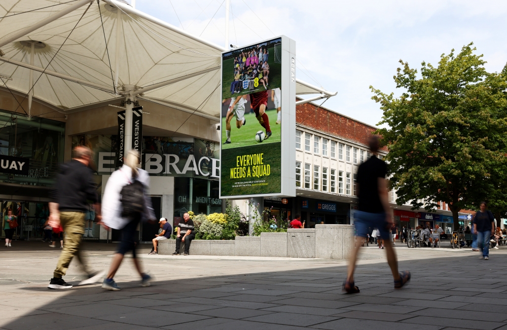 Ocean Outdoor broadcasts highlights of Women’s Euros in 11 UK cities