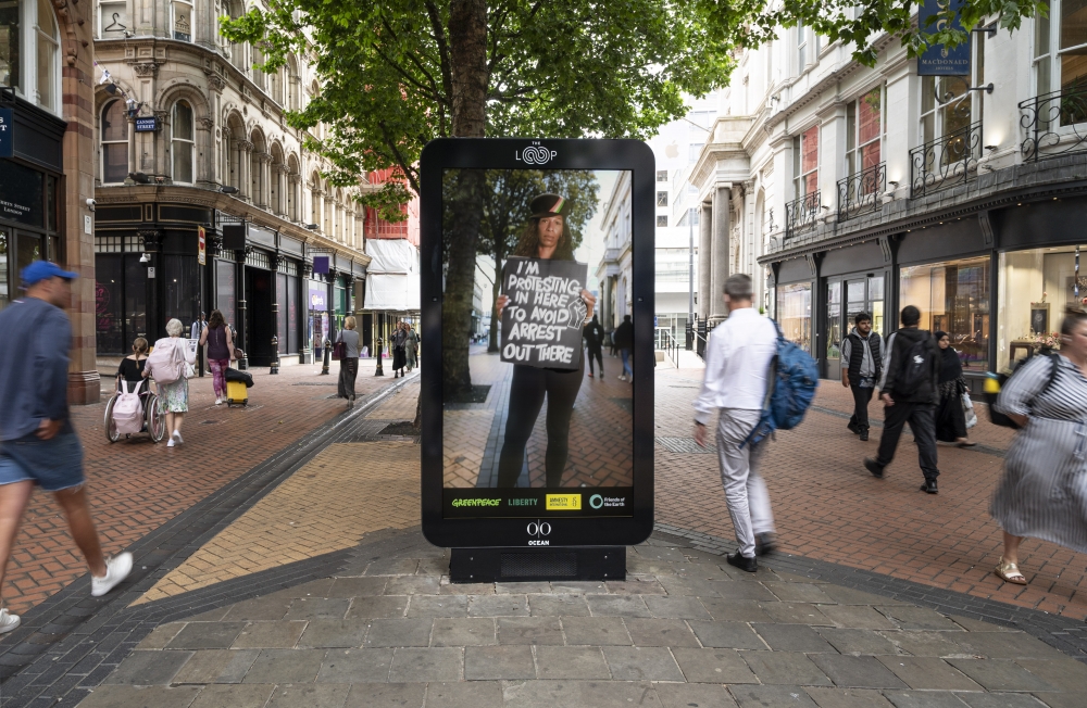 Greenpeace and elvis assemble high profile activists for nationwide billboard protest