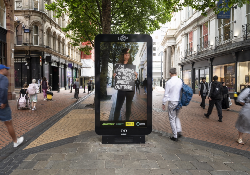 Greenpeace and elvis assemble high profile activists for nationwide billboard protest