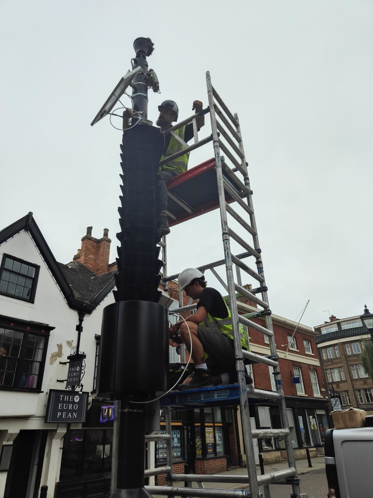 Pillars of support for Derby’s biodiversity funded by Bauer Media Outdoor