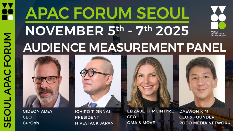 OOH experts to chart the path to delivering universal audience measurement, at WOO APAC Forum