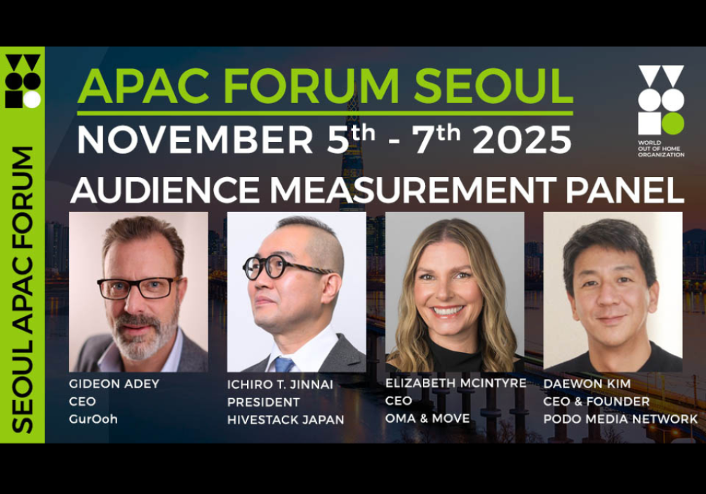 OOH experts to chart the path to delivering universal audience measurement, at WOO APAC Forum