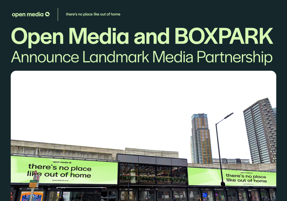Open Media and BOXPARK Announce Landmark UK-Wide Media Partnership