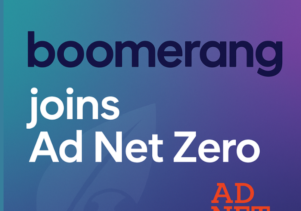Boomerang joins Ad Net Zero!