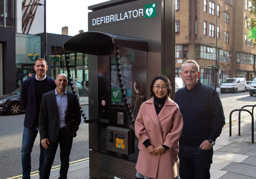 JCDecaux UK installs its 350th defibrillator – providing life-saving street furniture across 35 cities