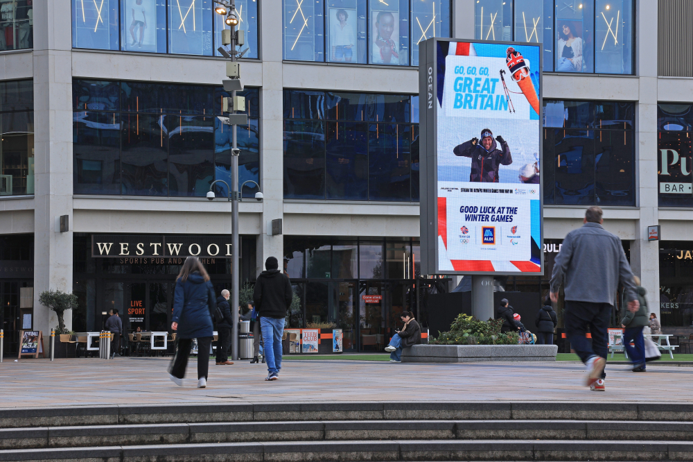 discover+ broadcasts daily highlights from Olympic Winter Games across Digital Out of Home