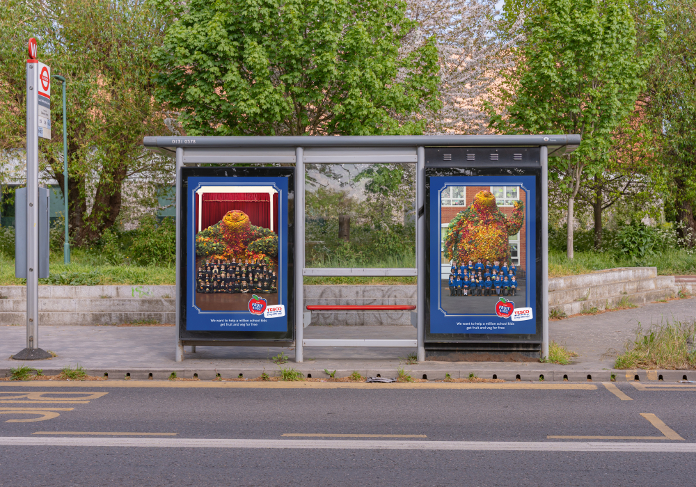 Tesco unveils 'giant' new marketing campaign on OOH to promote doubling its Free Fruit & Veg for Schools programme