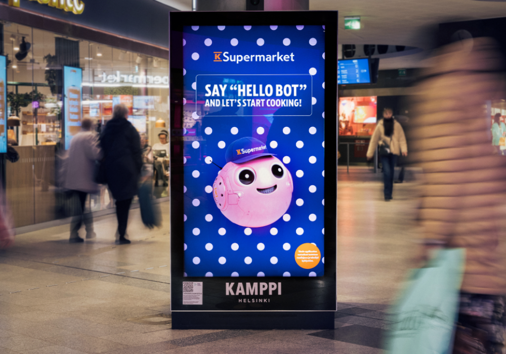 Finland debuts what may be the world’s first public conversational digital display. Powered by AI, built for cooking