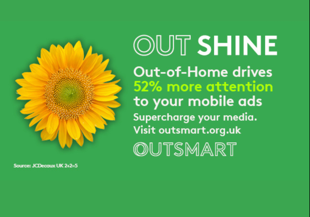 May's Superpowers of OOH creative is OUT SHINE 