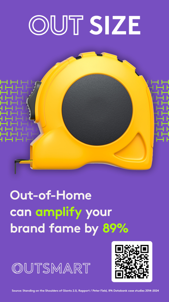 July's Superpower of OOH creative is 'OUT SIZE'