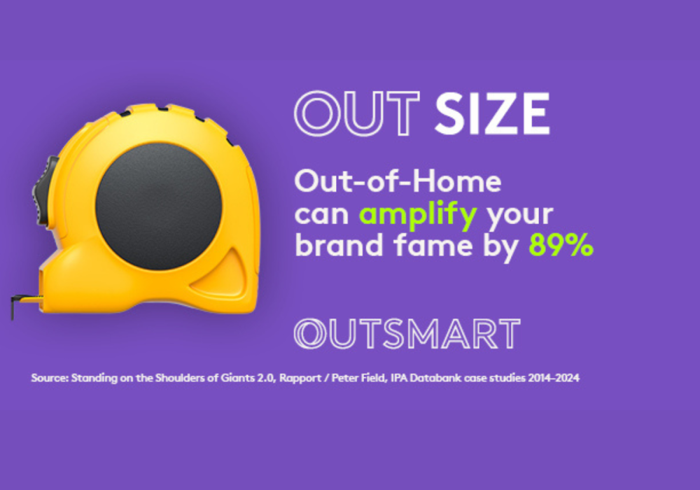 July's Superpower of OOH creative is 'OUT SIZE'