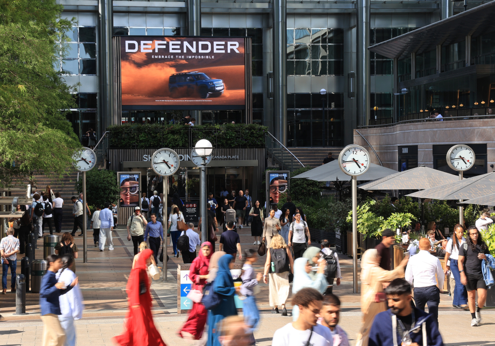 Ocean Outdoor UK retains Canary Wharf DOOH contract