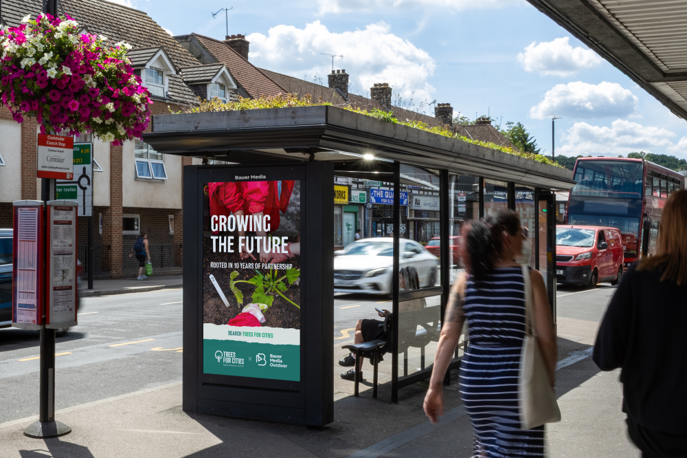  Bauer Media Outdoor celebrates 10 years of partnership with Trees for Cities in a new OOH campaign 