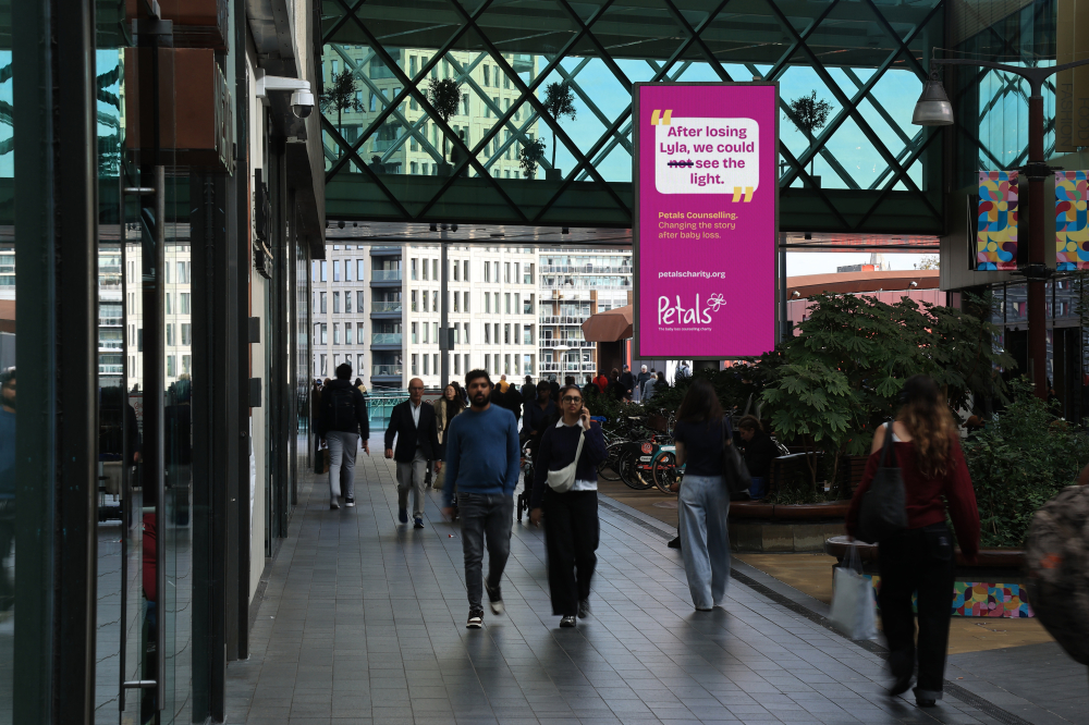 Bereaved parents share the importance of counselling in OOH campaign marking Baby Loss Awareness Week
