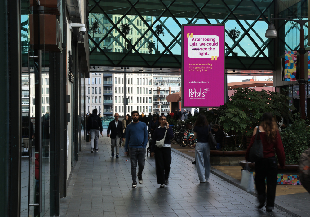Bereaved parents share the importance of counselling in OOH campaign marking Baby Loss Awareness Week